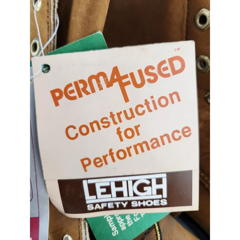 New VINTAGE USA 1980 LEHIGH STEEL TOE  BOOT Insulated Work Construction SZ 12‎ D